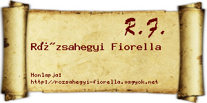 Rózsahegyi Fiorella névjegykártya